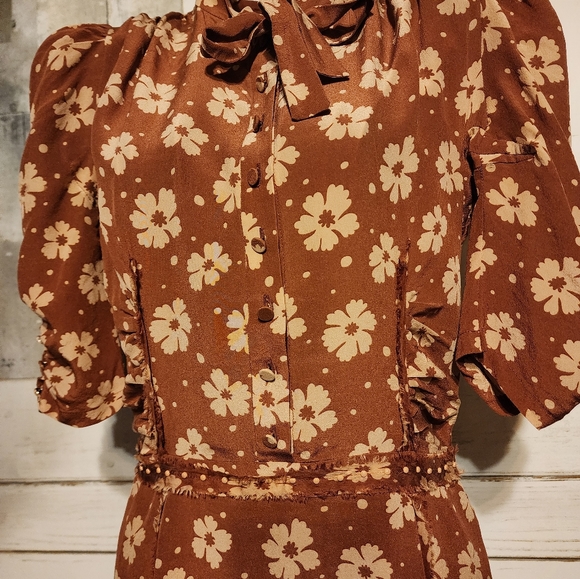 USED BOTTEGA VENETA SILK DRESS - Picture 14 of 17